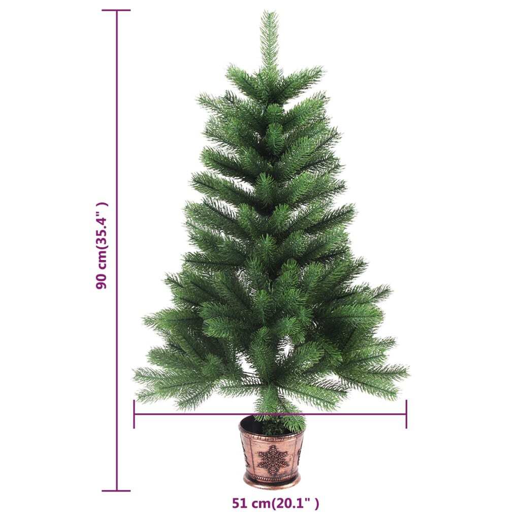 Christmas Tree Green Polyethylene (PE) 35.4 in Durable