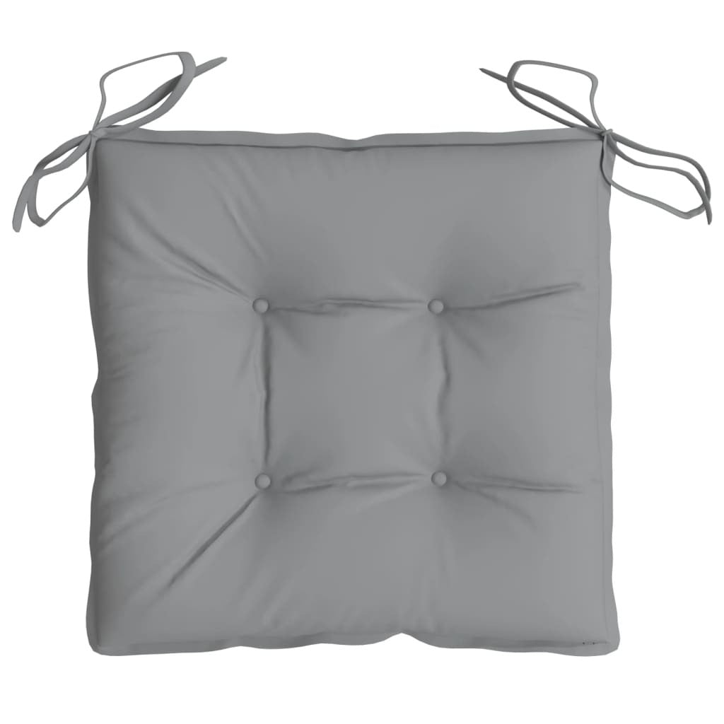 Chair Cushion Set of 4 Grey Oxford fabric (100% polyester)