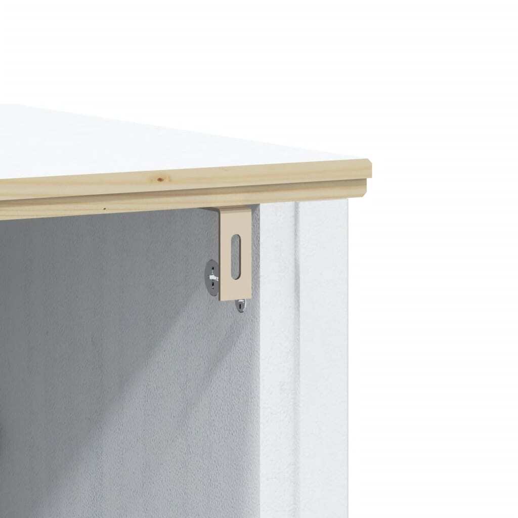 Bathroom Furniture Set White Solid pine wood Medium