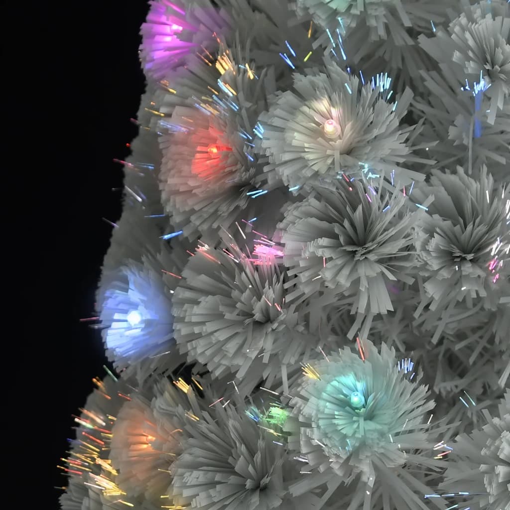 Artificial Christmas Tree White Fiber optic, PVC, Steel 4 ft