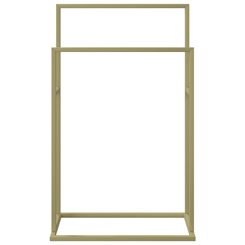 Towel Rack Gold Iron Medium Towel Rack Rectangular Modern