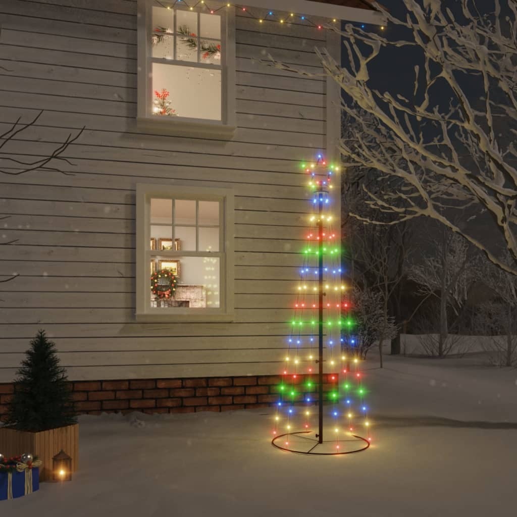 Christmas Cone Tree Multicolor Powder-coated steel, Copper, PVC
