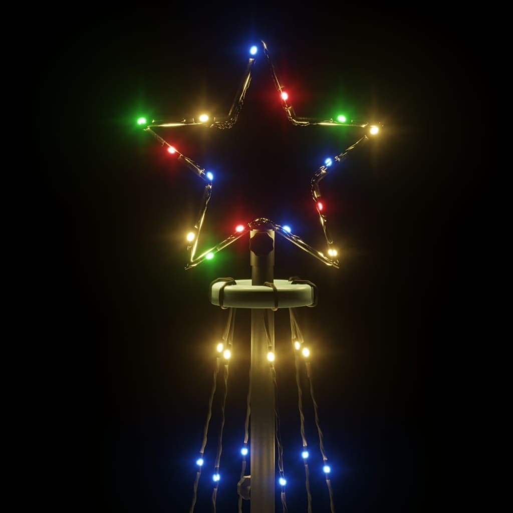 Christmas Cone Tree Multicolor Powder-coated steel, Copper, PVC