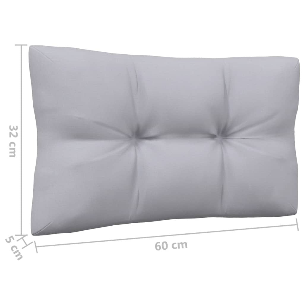 2-seater Garden Sofa Set of 2 Gray