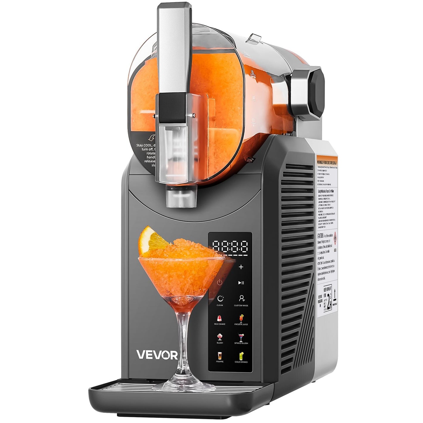 VEVOR Slushie Machine, 2L/68oz No Ice Needed Slushy Machine for Home, Frozen Drink Maker with 6 Preset Programs, Margarita Machine with Self-Cleaning, Frozen Margaritas, Frapps, Milkshake, and More