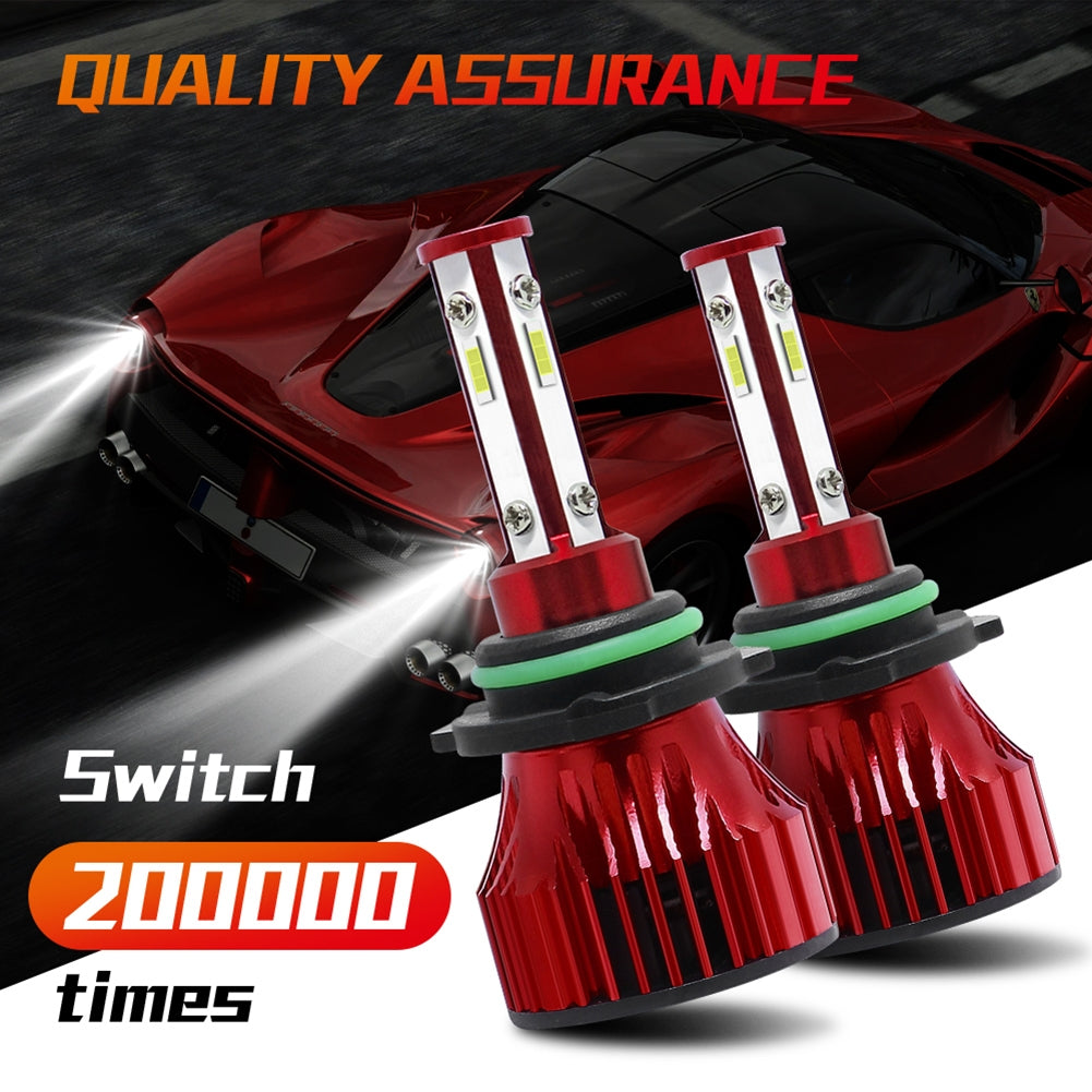 1 Pair Metal X15s Car Light H7 H11 9005 9006 9007 Led Headlight Bulb H4 High And Low Beam 60w 16000lm 6000k Super-bright Lamp 9006