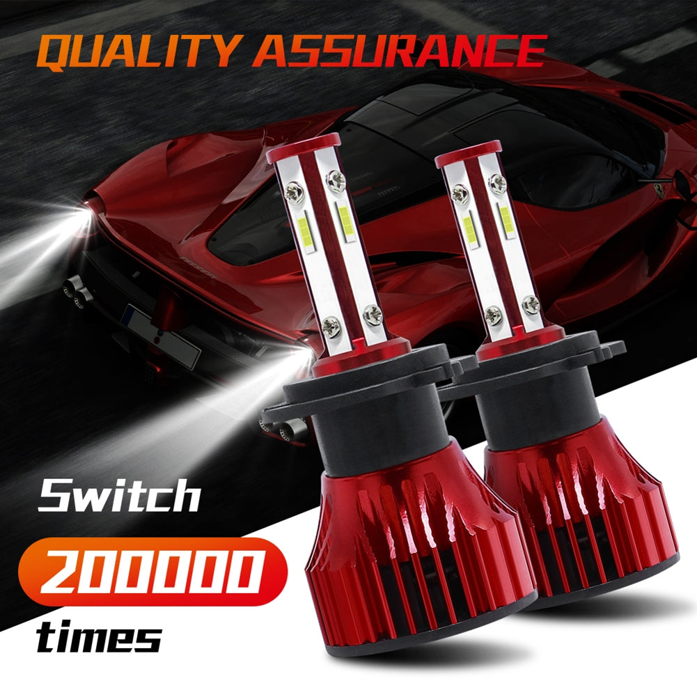 1 Pair Metal X15s Car Light H7 H11 9005 9006 9007 Led Headlight Bulb H4 High And Low Beam 60w 16000lm 6000k Super-bright Lamp 9006
