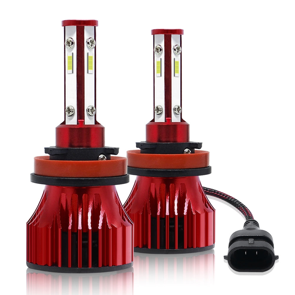 1 Pair Metal X15s Car Light H7 H11 9005 9006 9007 Led Headlight Bulb H4 High And Low Beam 60w 16000lm 6000k Super-bright Lamp 9006