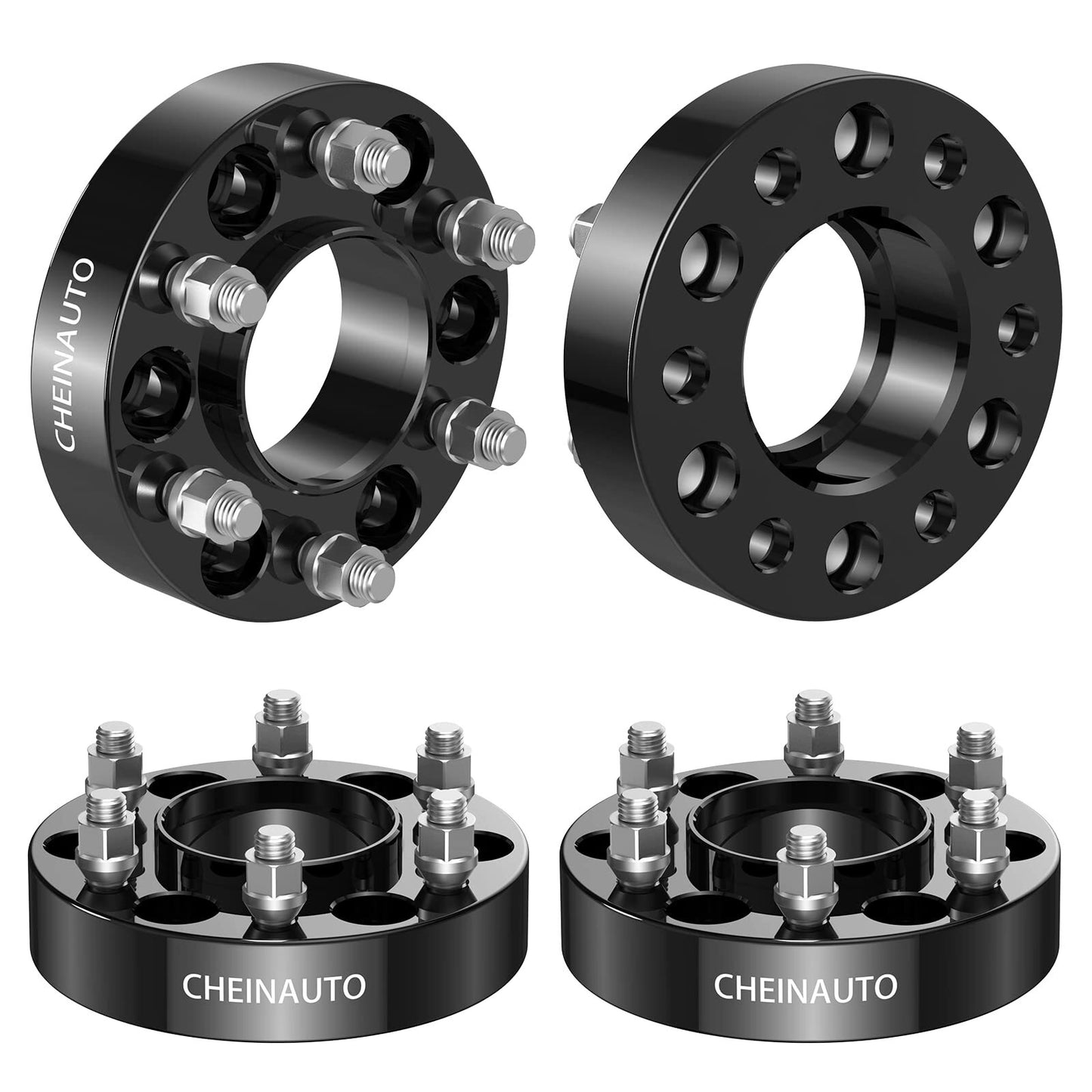 US CHEINAUTO 6x5.5 Wheel Spacers Compatible With Silverado 1500 2 Inch Forged Hub Centric M14x1.5
