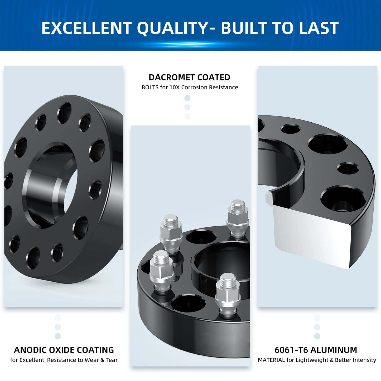 US GARVEE 5x5 Hubcentric Wheel Spacers for Wrangler 2007-2017, 2 Inch 4Pcs 5x127mm Wheel Spacer