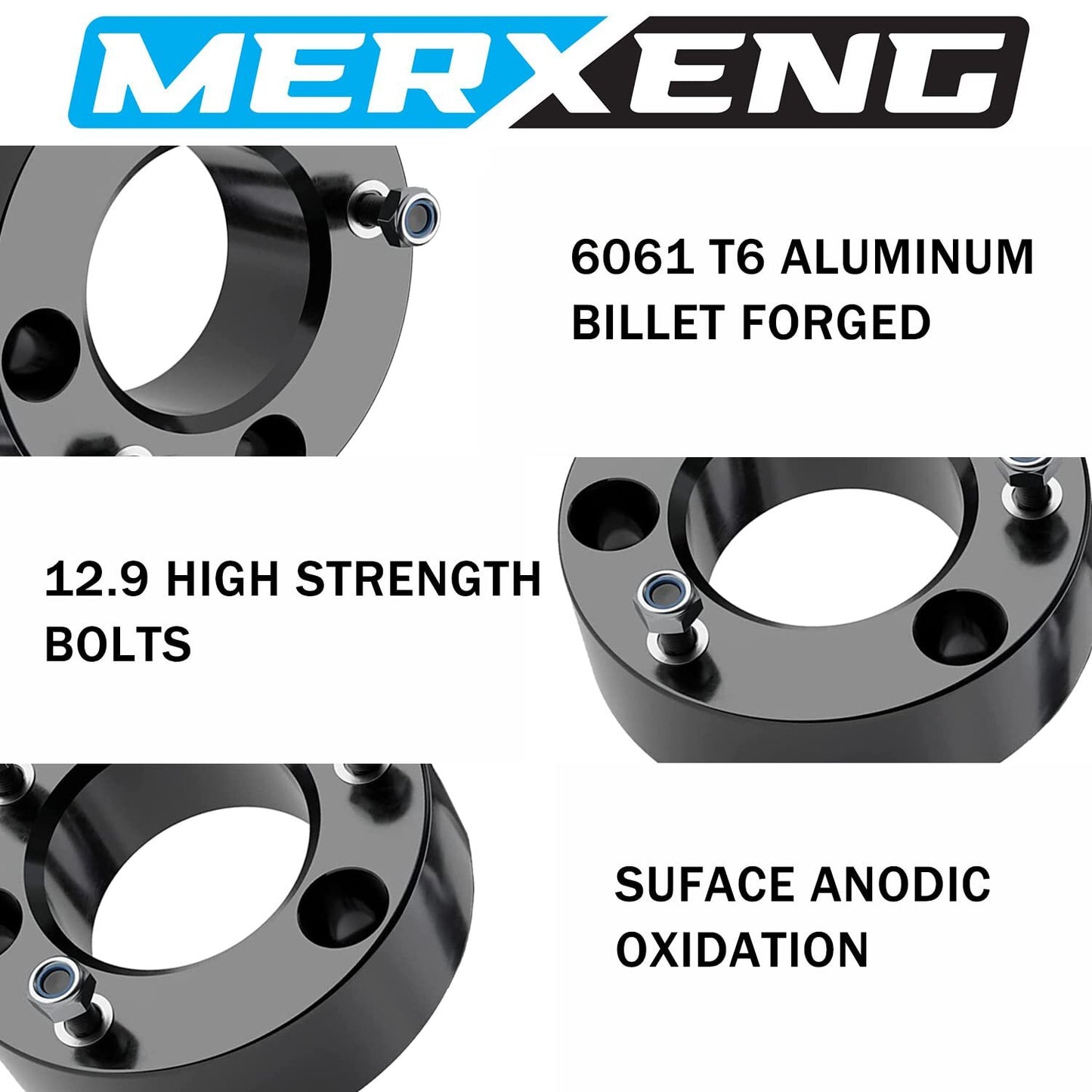 US CHEINAUTO 2.0 inch Silverdo 1500 Front Leveling Kits Front Strut Spacers Lift Kit for 2007-2021 Silverado 1500 2WD/4WD