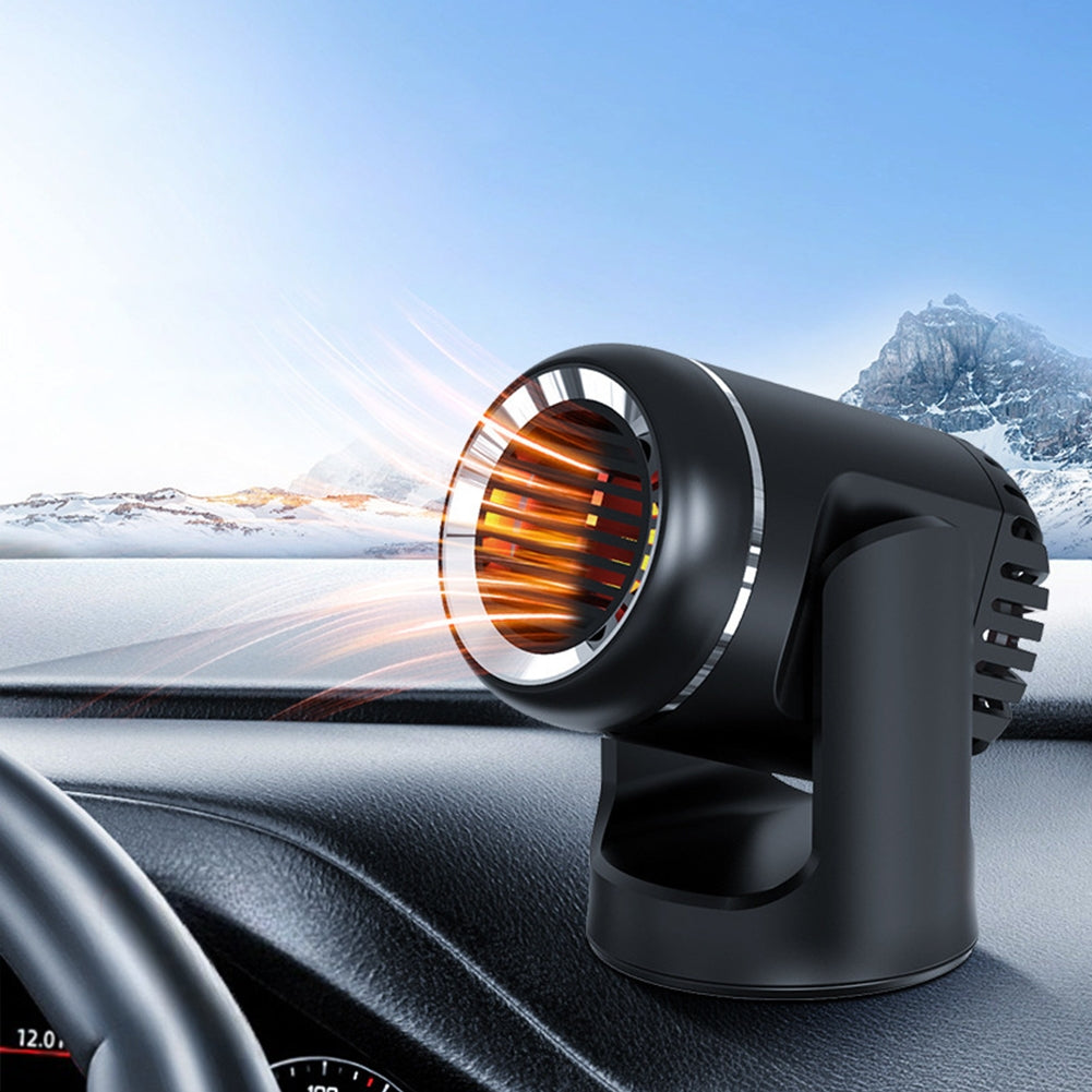 12V Car Heater Fast Heating Heater Windshield Glass Defogger Defroster Portable Dryer White