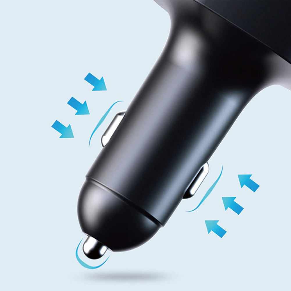 C20 Car Mp3 Bluetooth-compatible Player Plug-in Card/u Disk Hands-free Call Audio Player Cigarette Lighter Fm Transmitter random black or silver