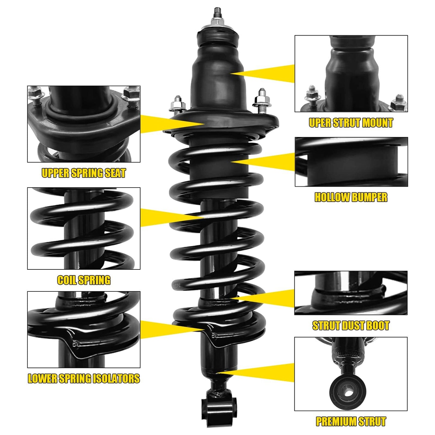 US GARVEE Front Pair Complete Strut Spring Assembly Compatible for 2009-2013 Corolla 2009-203 Matrix