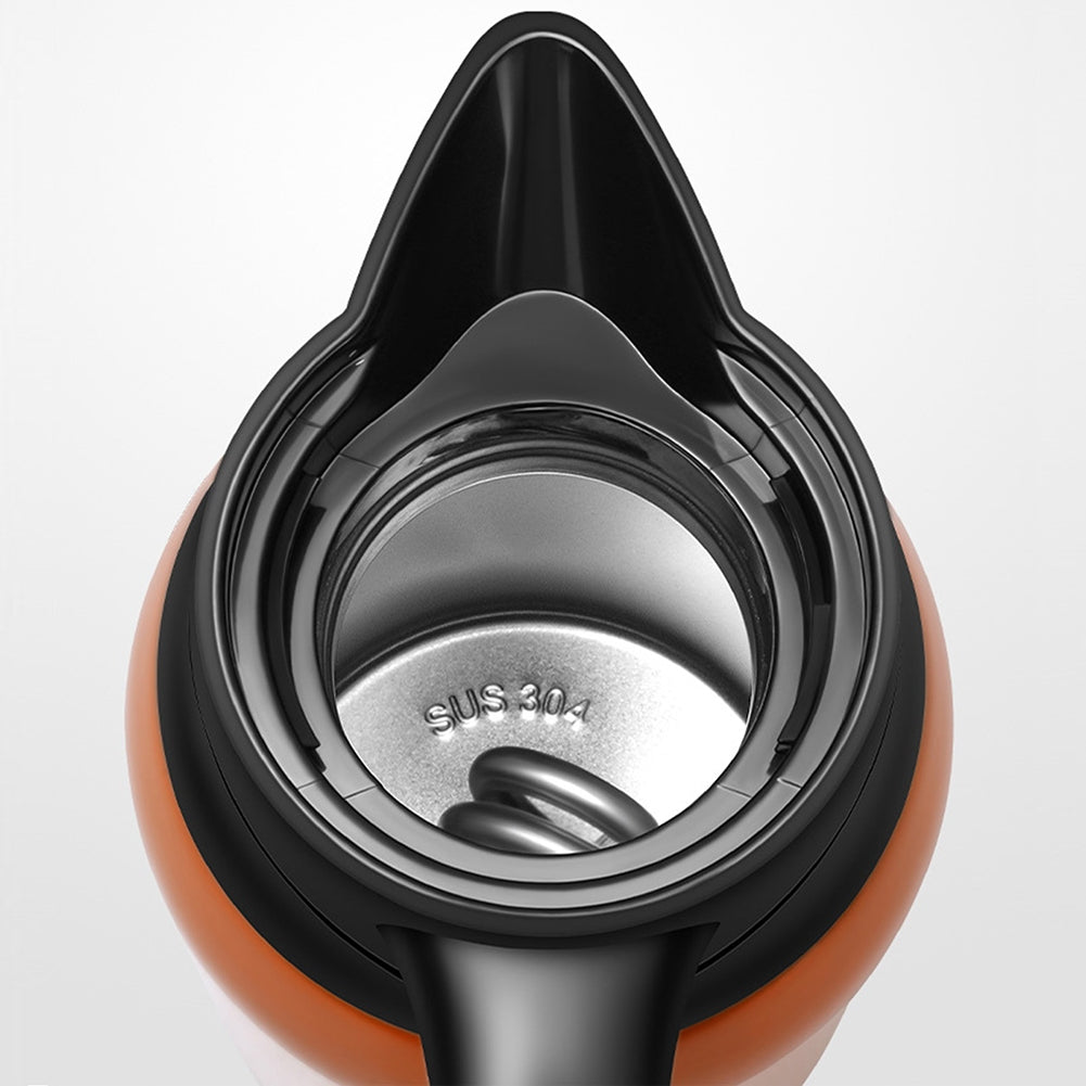 Car Electric Kettle Insulation Cup Temperature Digital Display Cup Cover Large Handle Hot Water Kettle 12V 24V Universal 24V warm orange