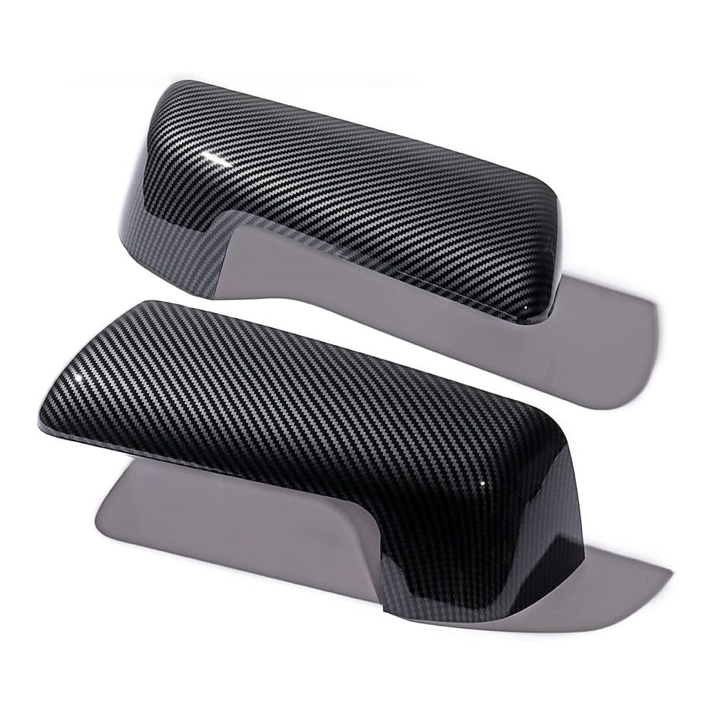1 Pair Mirror Caps Covers Caps Door Side Rearview Mirror Housing Exterior Accessories Compatible For 1500 2500 3500 Replaces 84469252 84328137 84612941 black