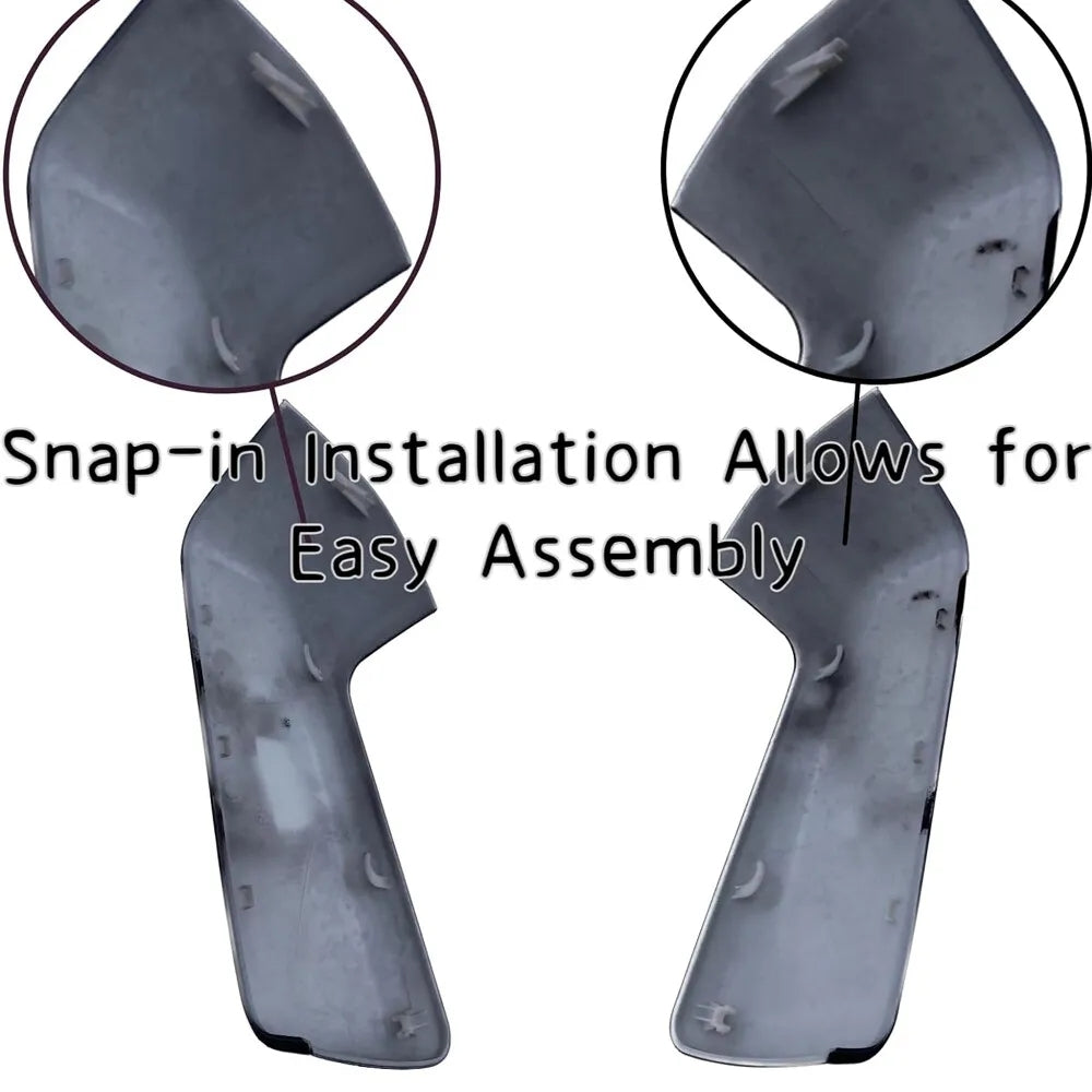 1 Pair Mirror Caps Covers Caps Door Side Rearview Mirror Housing Exterior Accessories Compatible For 1500 2500 3500 Replaces 84469252 84328137 84612941 black