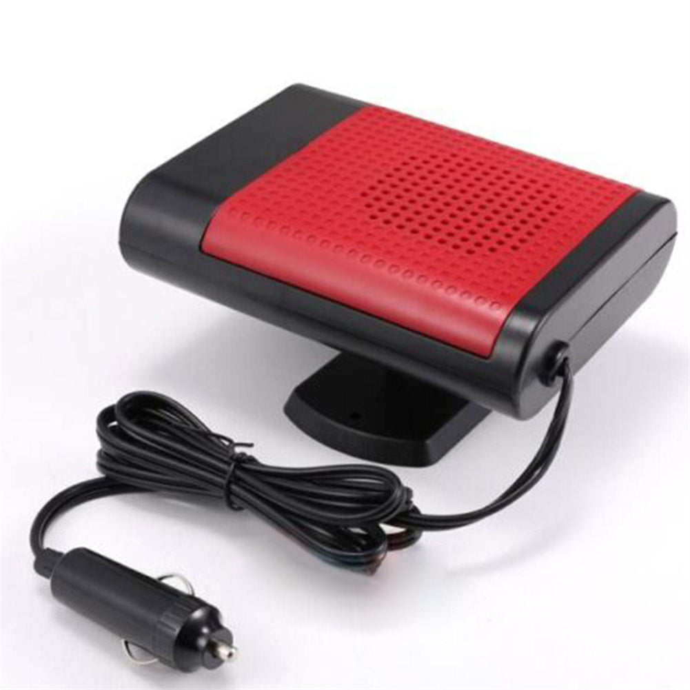 12v 150W Car Air Heater Fast Hot Warm Air Blower Quick Heating Windshield Defroster Demister Defogger black red