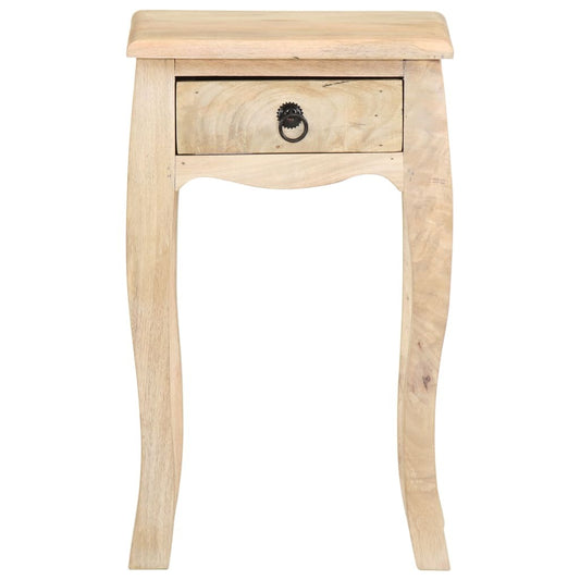 Bed Cabinet Brown Solid mango wood Compact Bedside Table Square