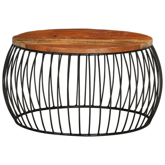 Coffee Table Multicolor Solid reclaimed wood, powder-coated iron