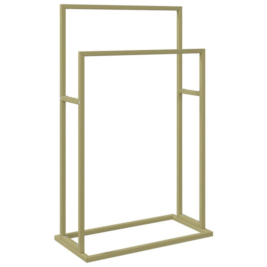 Towel Rack Gold Iron Medium Towel Rack Rectangular Modern