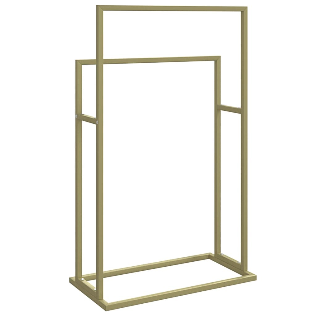 Towel Rack Gold Iron Medium Towel Rack Rectangular Modern