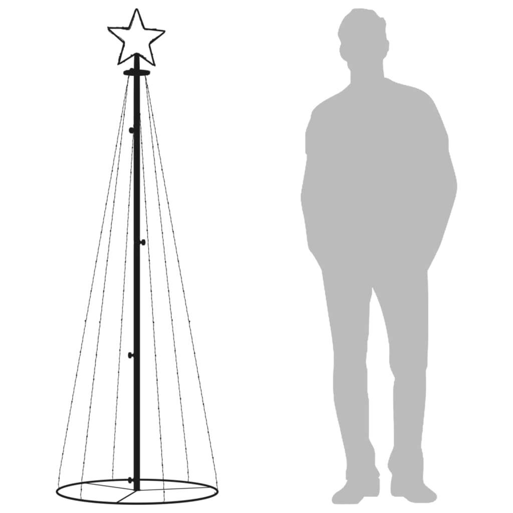 Christmas Cone Tree Multicolor Powder-coated steel, Copper, PVC
