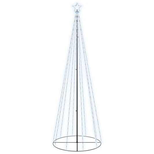 Christmas Cone Tree Cool White Powder-coated steel 9.8 Feet