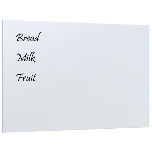 Wall-mounted Magnetic Board White 23.6"x15.7"Tempered Glass