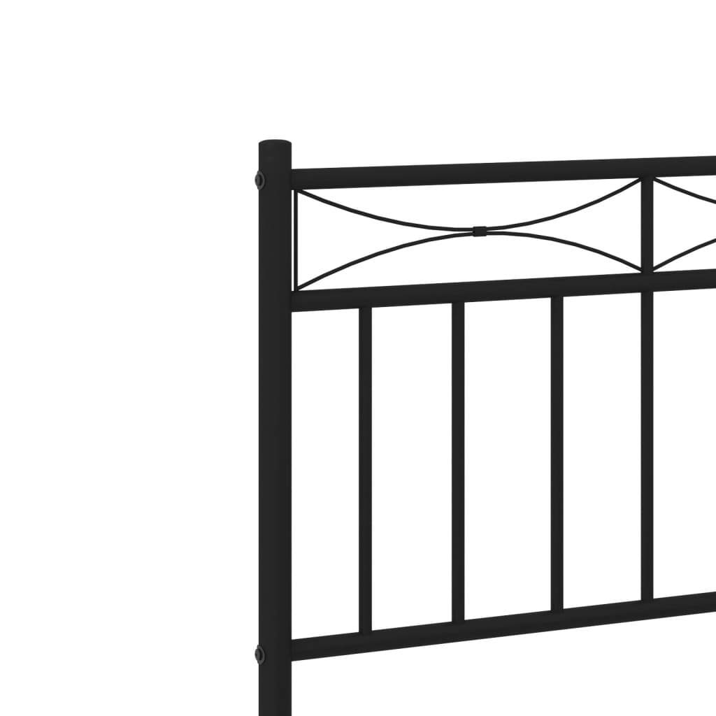 Bed Frame Black Steel King Size Bed Frame Rectangular