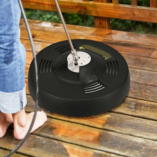 3000psi 16 Inch Pressure Washer Surface Cleaner Attachment - Color: Black