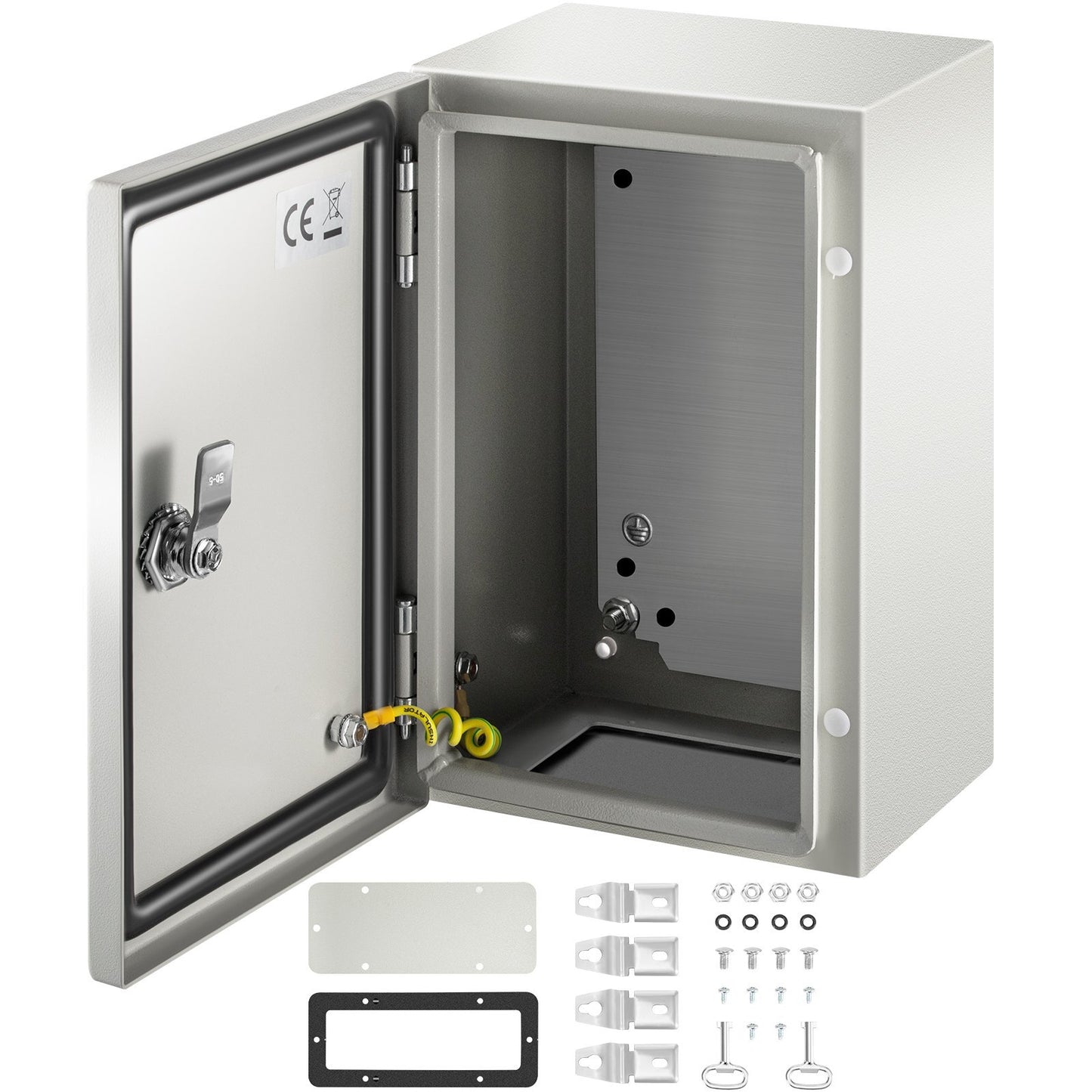 VEVOR NEMA Steel Enclosure 1286,NEMA 4X Steel Electrical Box,IP66 Waterproof & Dustproof,Outdoor/Indoor Electrical Junction Box,with Mounting Plate