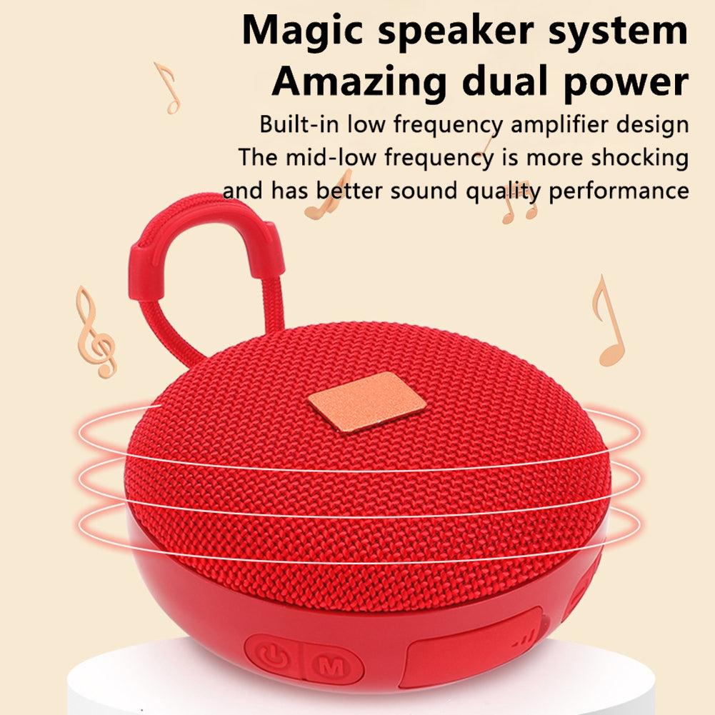 TG352 Portable Wireless Speaker 360 HD Surround Stereo Sound With Strong Bass Waterproof Speaker For Home Parties Activities grey