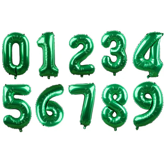 Color: AGATE, Ballon Size: 16INCH, Shape: O - 16/32 inch Number Foil Rose Gold Green Silver Discolor Digital Baby Shower Supplies Kid Boy balloons Birthday Party Decoration