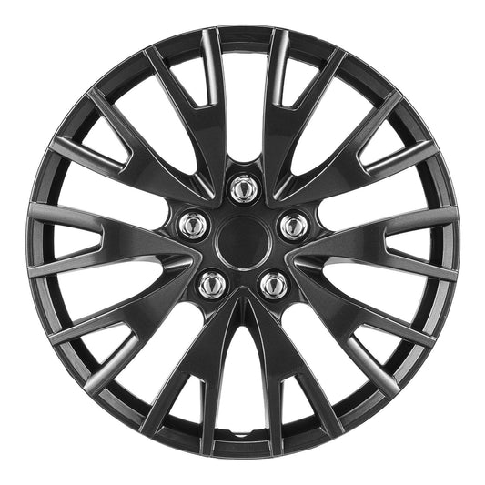 VEVOR Wheel Rim Cover Hubcaps, 16 in Diameter, Sturdy & Durable Scratch-Resistant Hubcap with Snap & Valve Nozzle Hole, ABS & PC Hubcap with High Rigidity & Less Wind Drag, Fits for All Weather Use